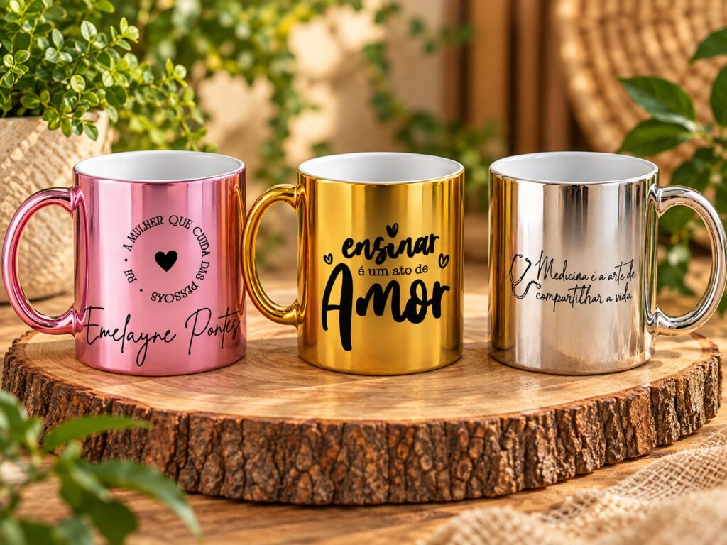 Caneca Metalizada Personalizada 325 ml