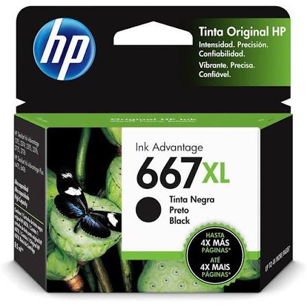 Cartucho HP 667xl Preto