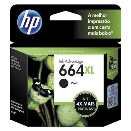 Cartucho HP 664xl Preto