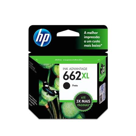 Cartucho HP 662xl Preto