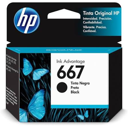 Cartucho HP 667 Preto